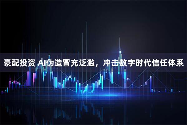 豪配投资 AI伪造冒充泛滥，冲击数字时代信任体系